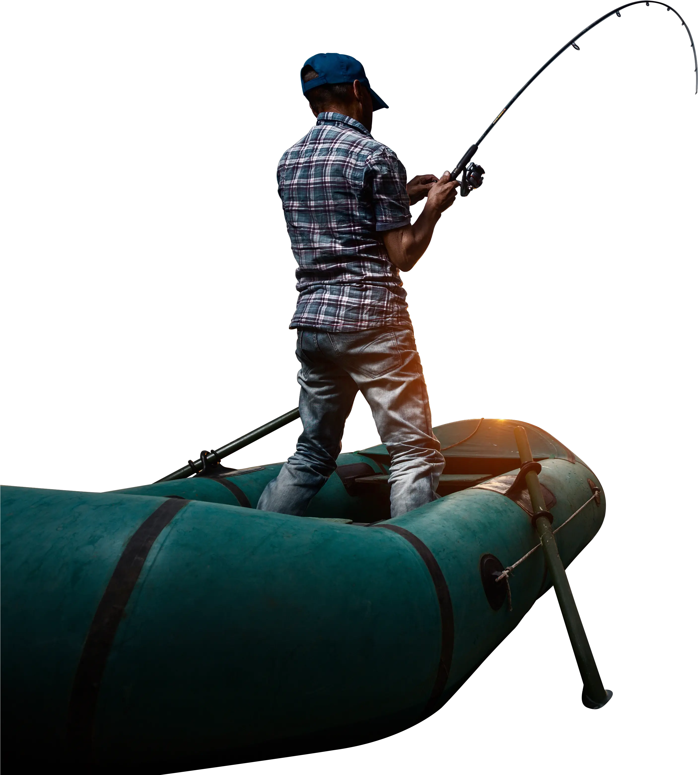 Man Fishing Png Man On Fishing Boat Png