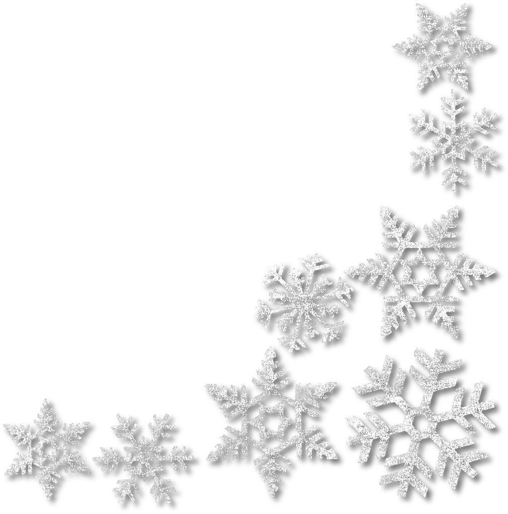 Snowflake Clipart Corner Transparent Background Snowflake Border Clip Art