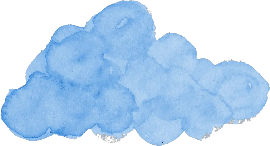 Blue Cloud Png Watercolor Cloud Png Transparent