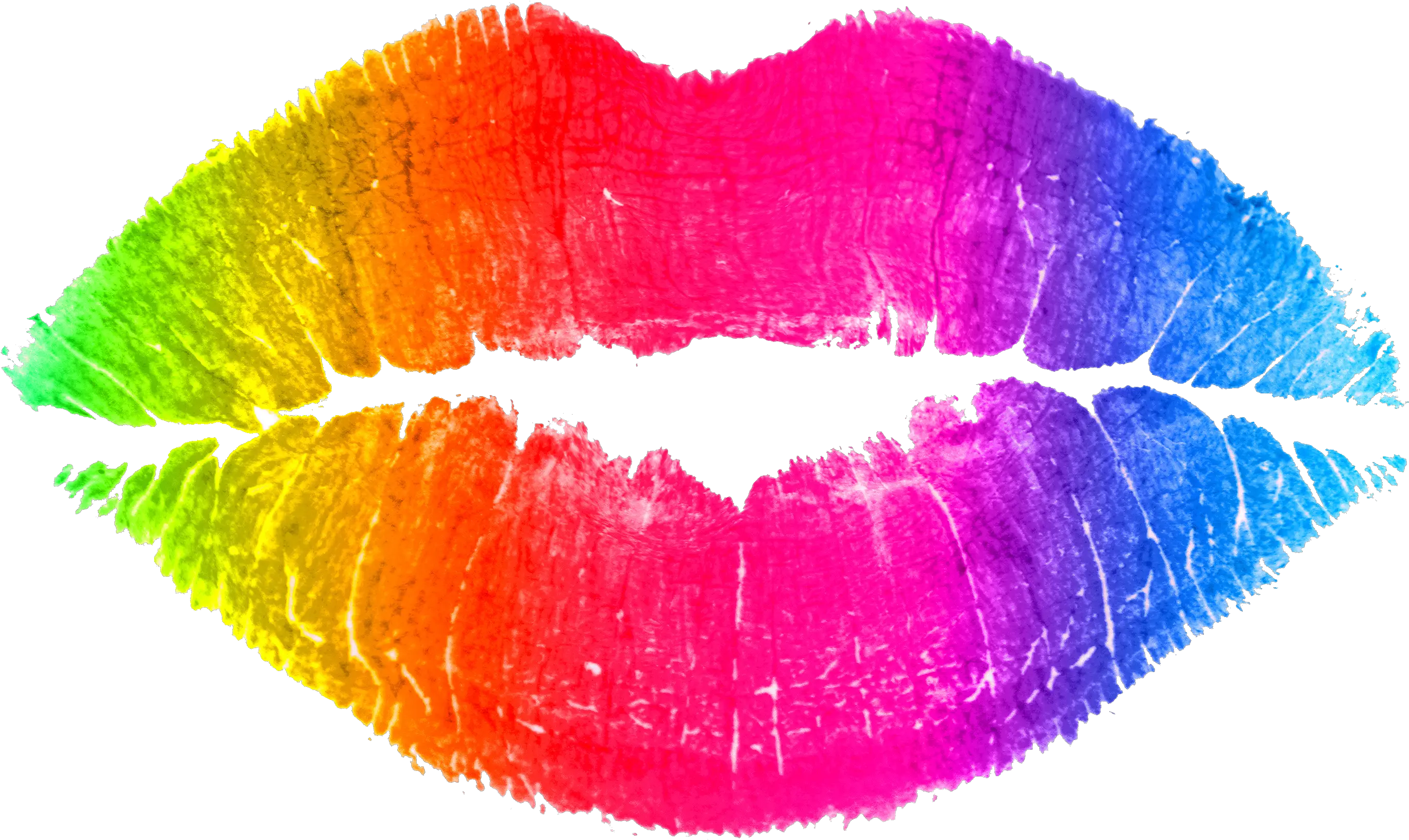 Lips Clipart Rainbow Transparent Rainbow Lips