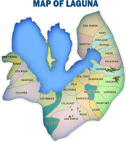 Map Of Laguna Province