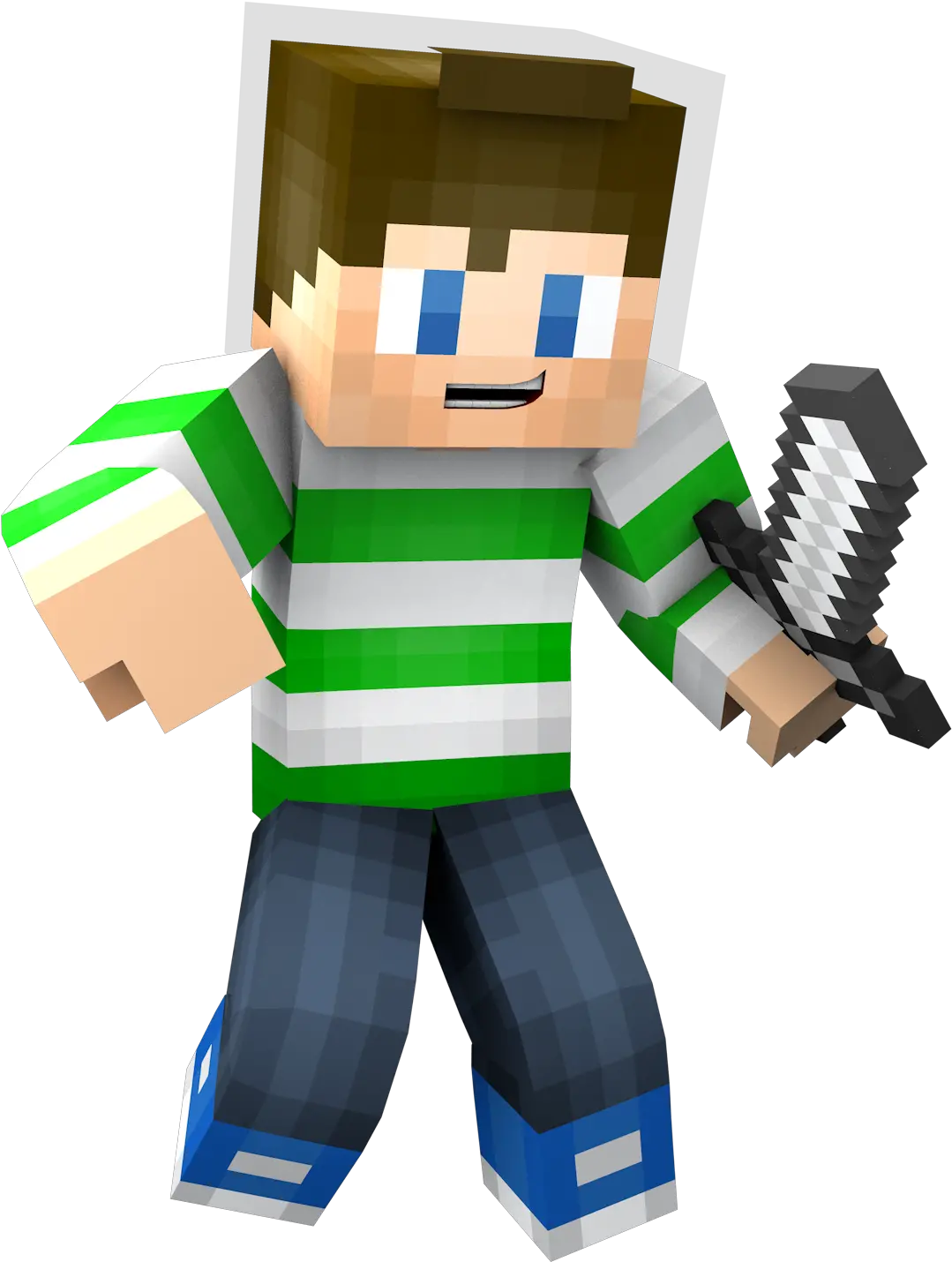 Free Minecraft Zombie Render Render Minecraft Green Skin