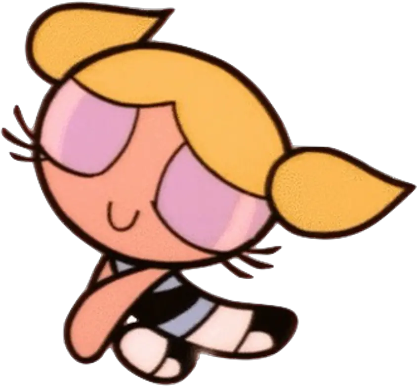 stickers transparent aesthetic cute powerpuffgirls Bubbles Powerpuff Girls Sticker
