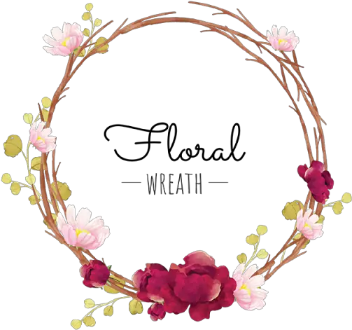 Floral Wreath Png Flower Border Design Png