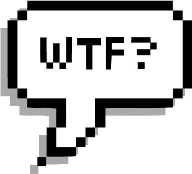 wtf whatthefuck chat conversation speech text Stickers Para Whatsapp Png