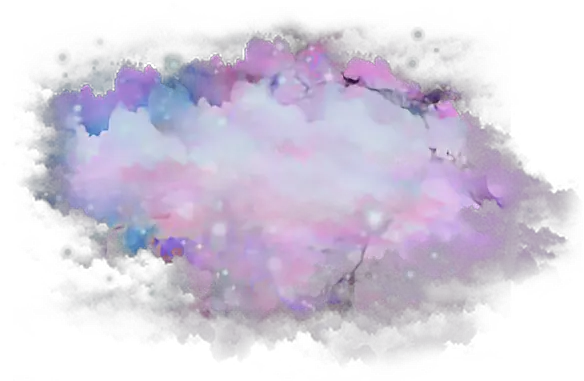cloud painting space clouds sky moon stars dark Transparent Background Watercolor Png