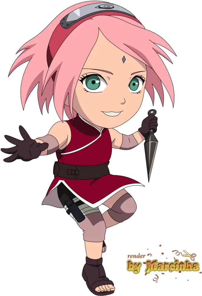 Naruto Uzumaki Chibi Art By Songokukai Naruto Masashi Sakura Haruno Chibi Png