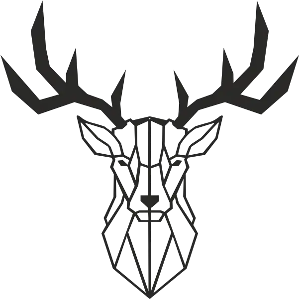 Deer Metal Wall Art Decor Animal Line Art Design