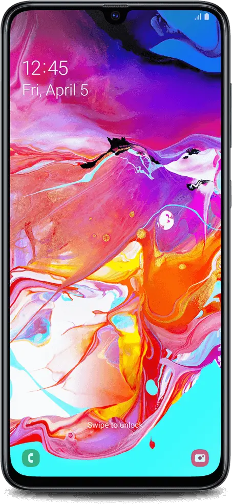 Undefined Black Front Samsung Galaxy A70