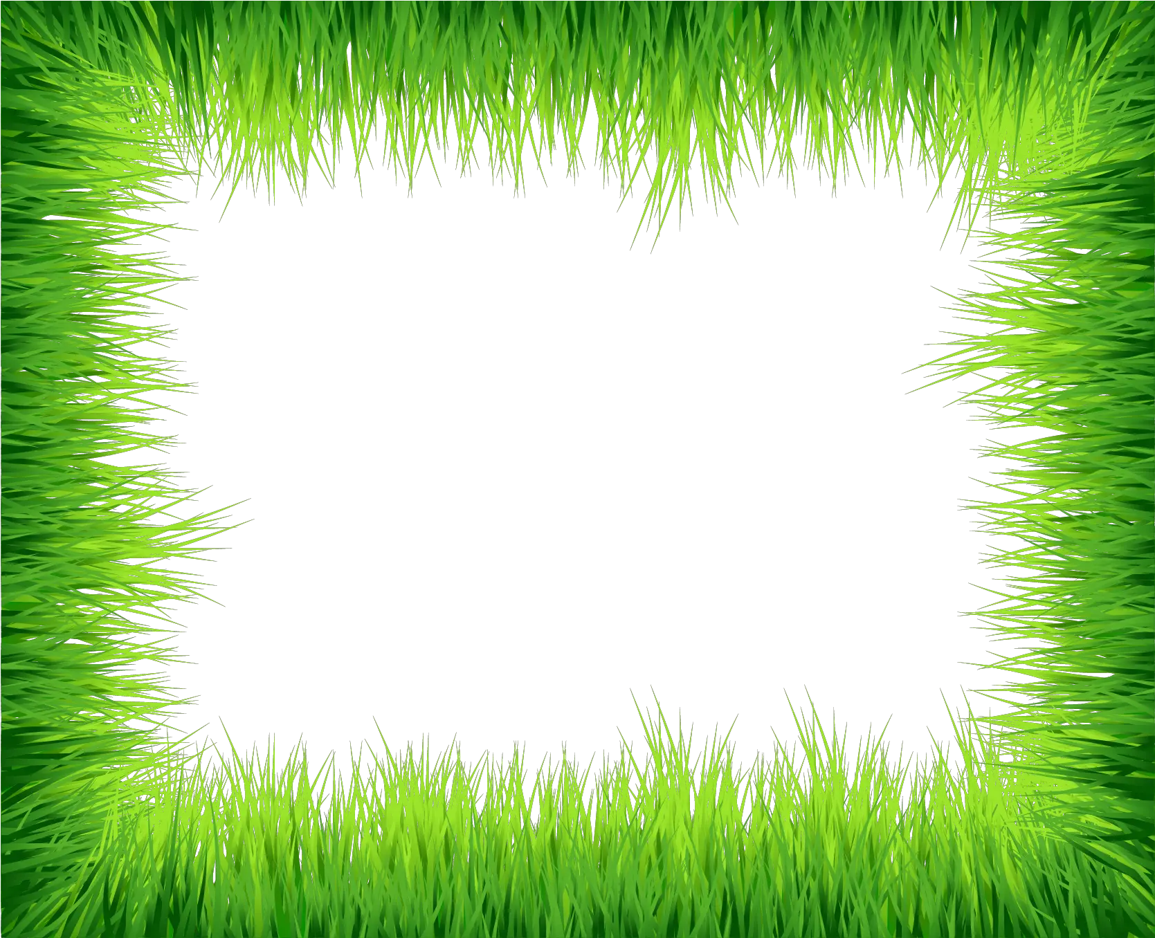 Easter Eggs In Grass Border Png -download Clip Art Green Certificate Border Png