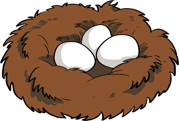 How To Draw Bird Nest Cartoon Bird Nest Png