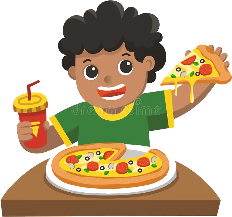 Eating Clipart Person Pizza Graphics Illustrations People Eating Pizza Clipart