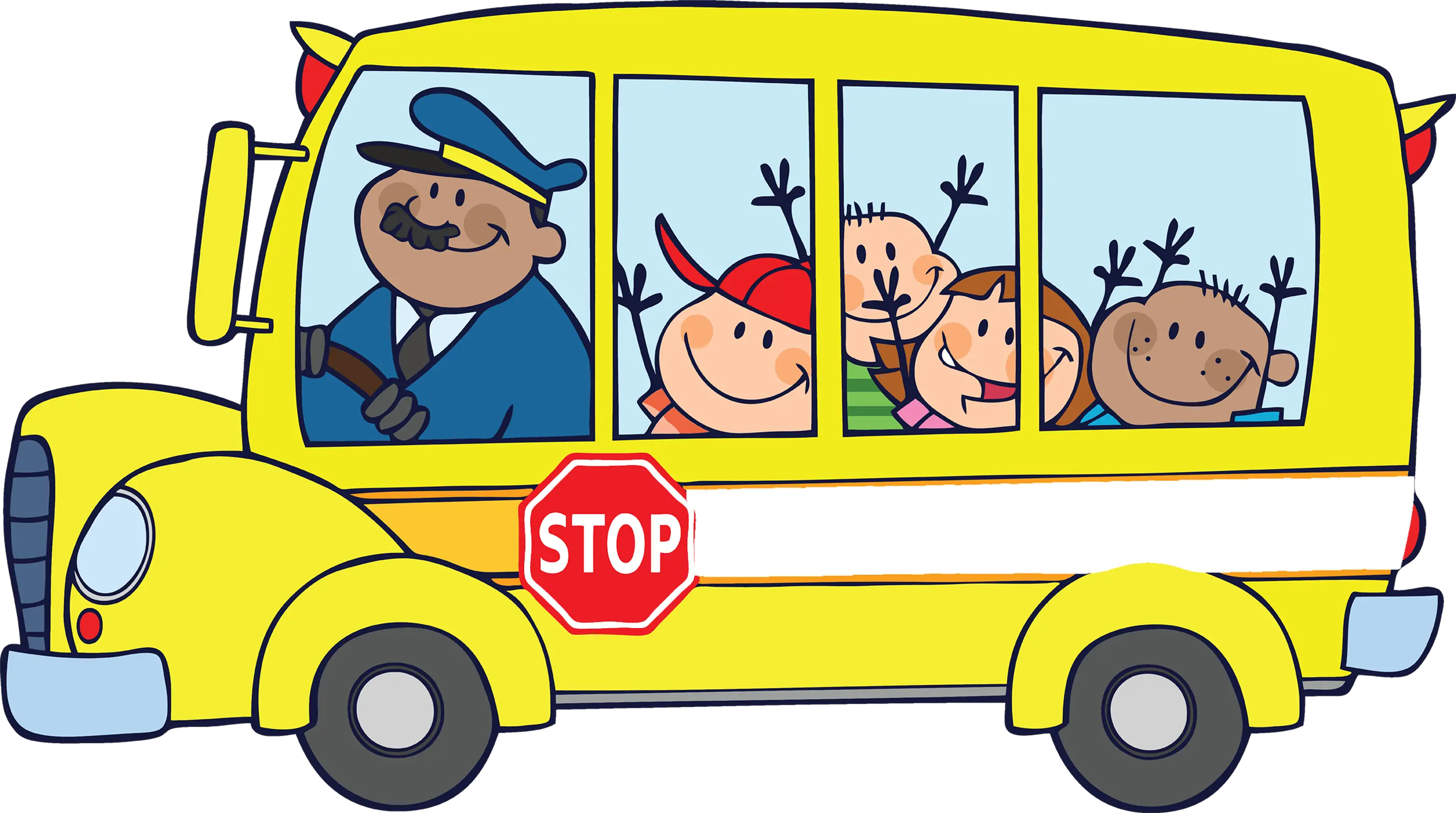 Transparent Road Trip Clipart School Bus Clipart Png