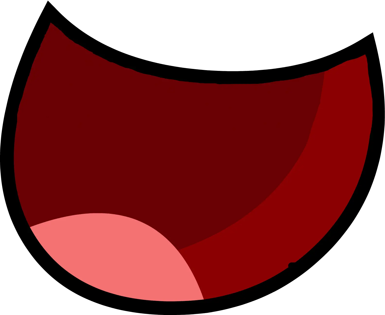 Clipart Mouth Red Object Bfdi Mouth Assets Png