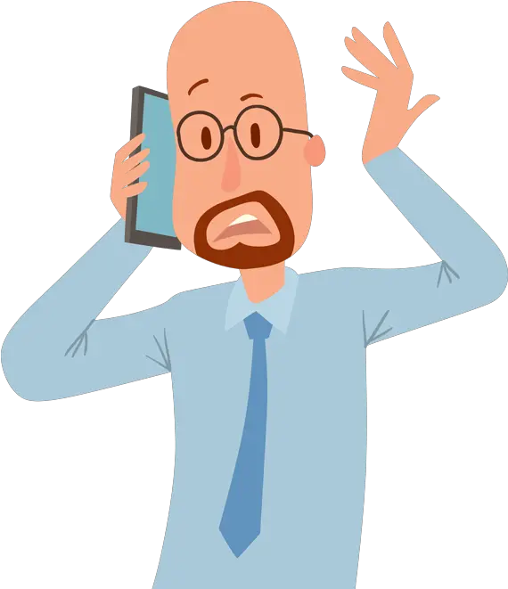 People Talking With Phone Vector Clipart