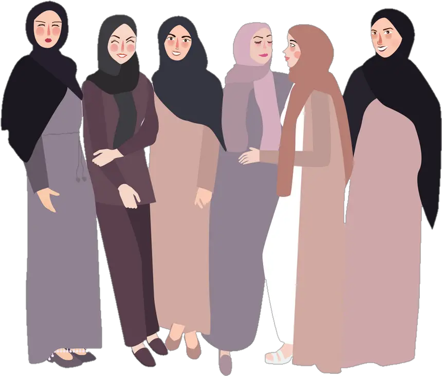 muslim muslimah friends islam Girls Hijab Icon Png