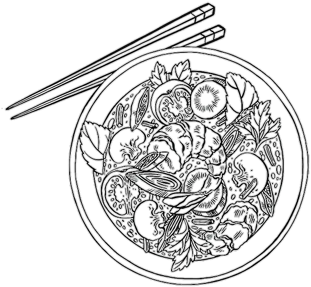 Thai Cuisine Thai Food Drawing Png