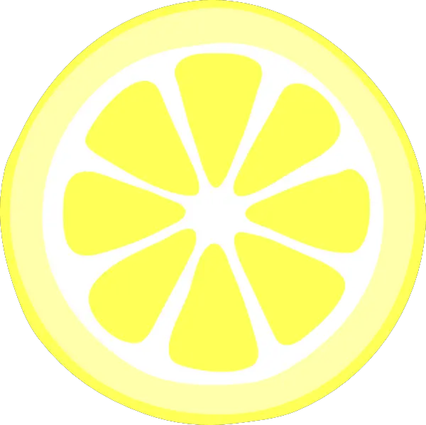 Transparent Background Lemon Slice Clipart