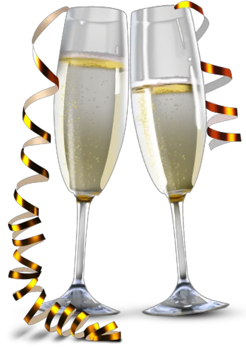 Transparent Background Champagne Glasses Png