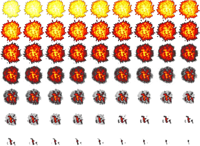 Explosion Sprite Sheet Png