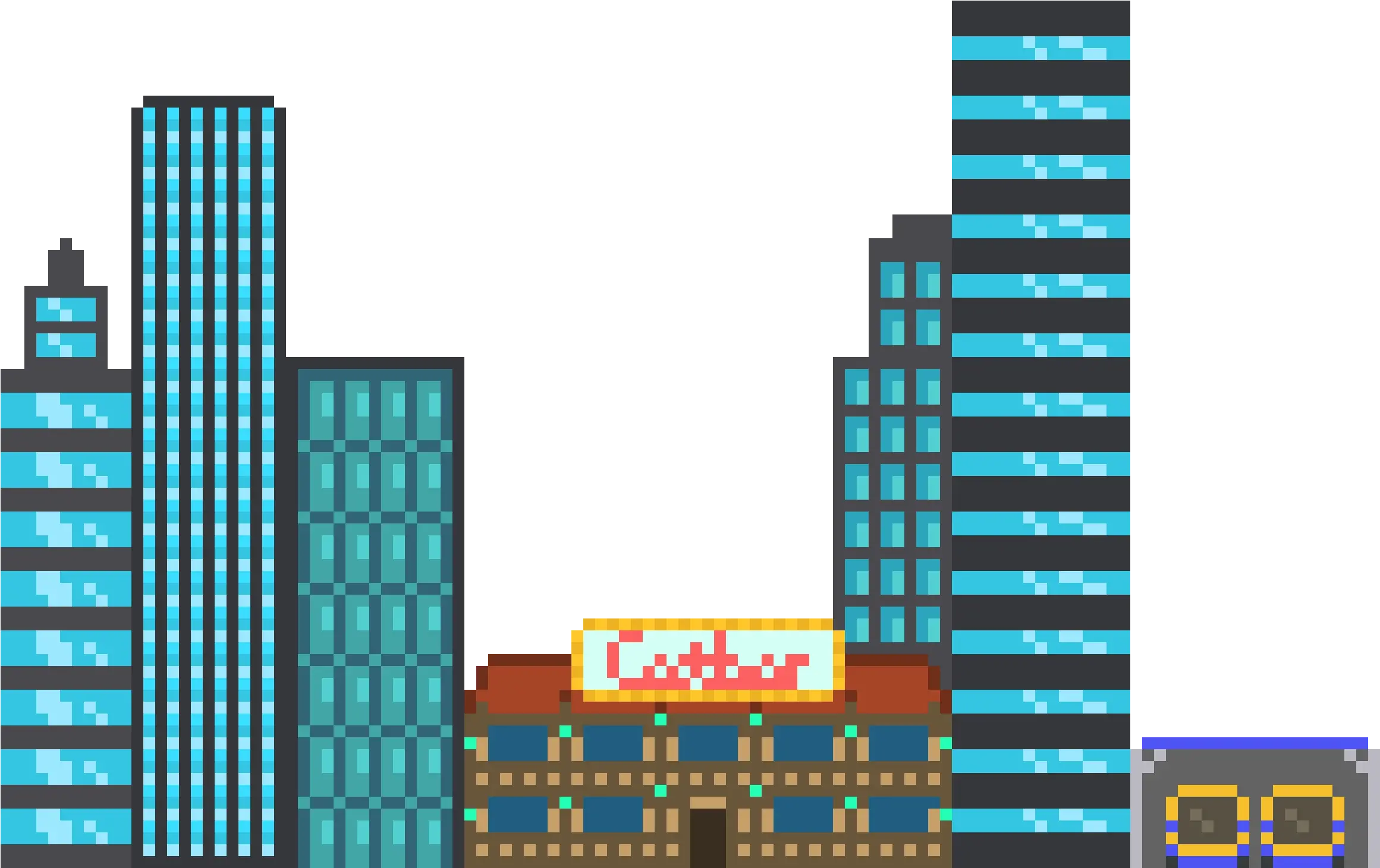 Building Pixel Art Png