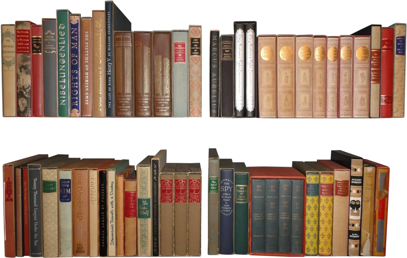 Vintage Books Png Books On Shelf Png