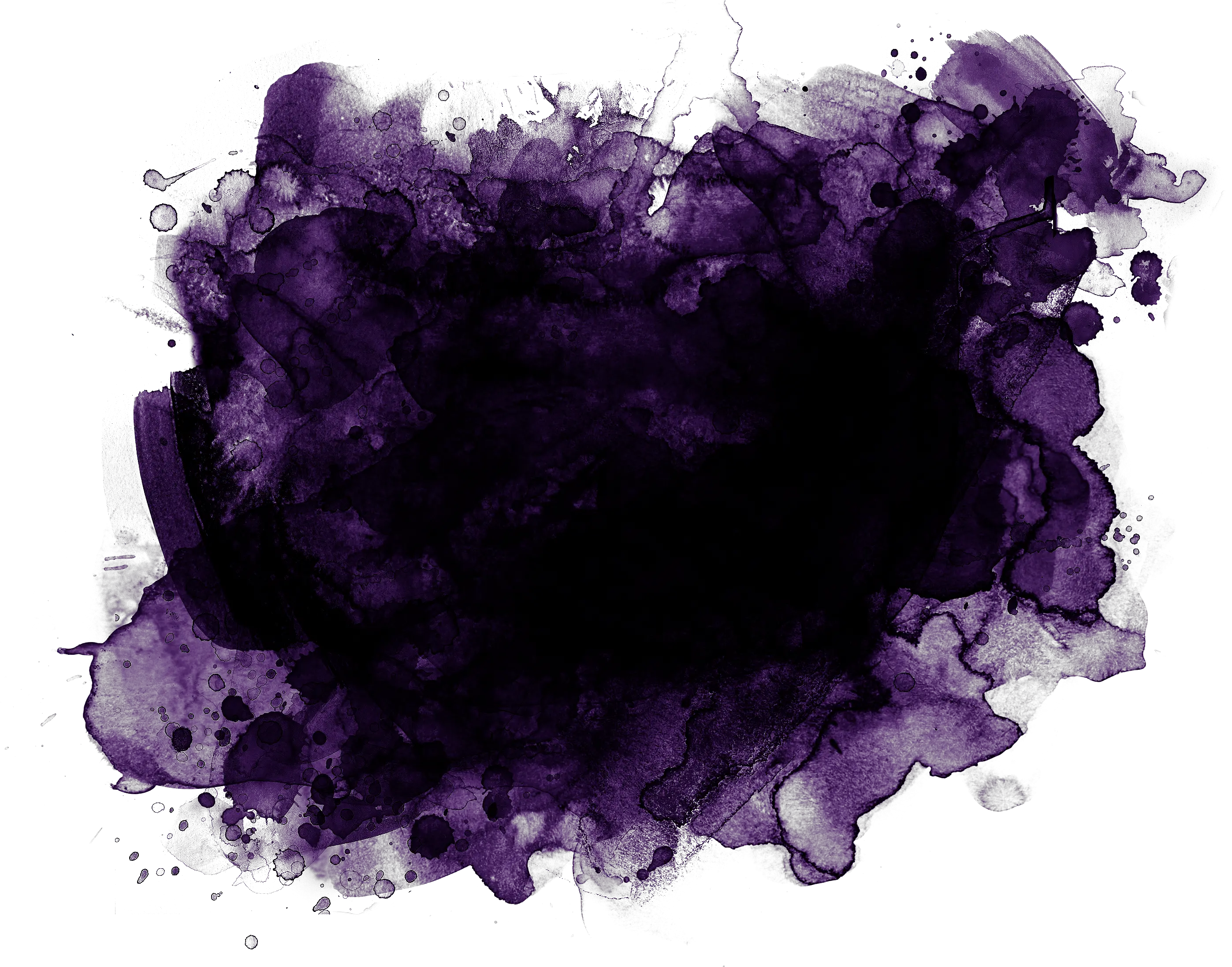 Transparent Purple Paint Splatter Png Watercolor Paint