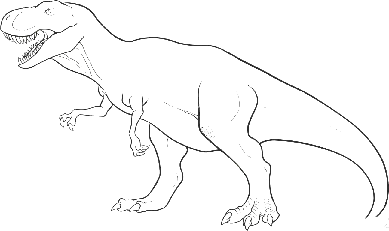 Draw T Rex Legs
