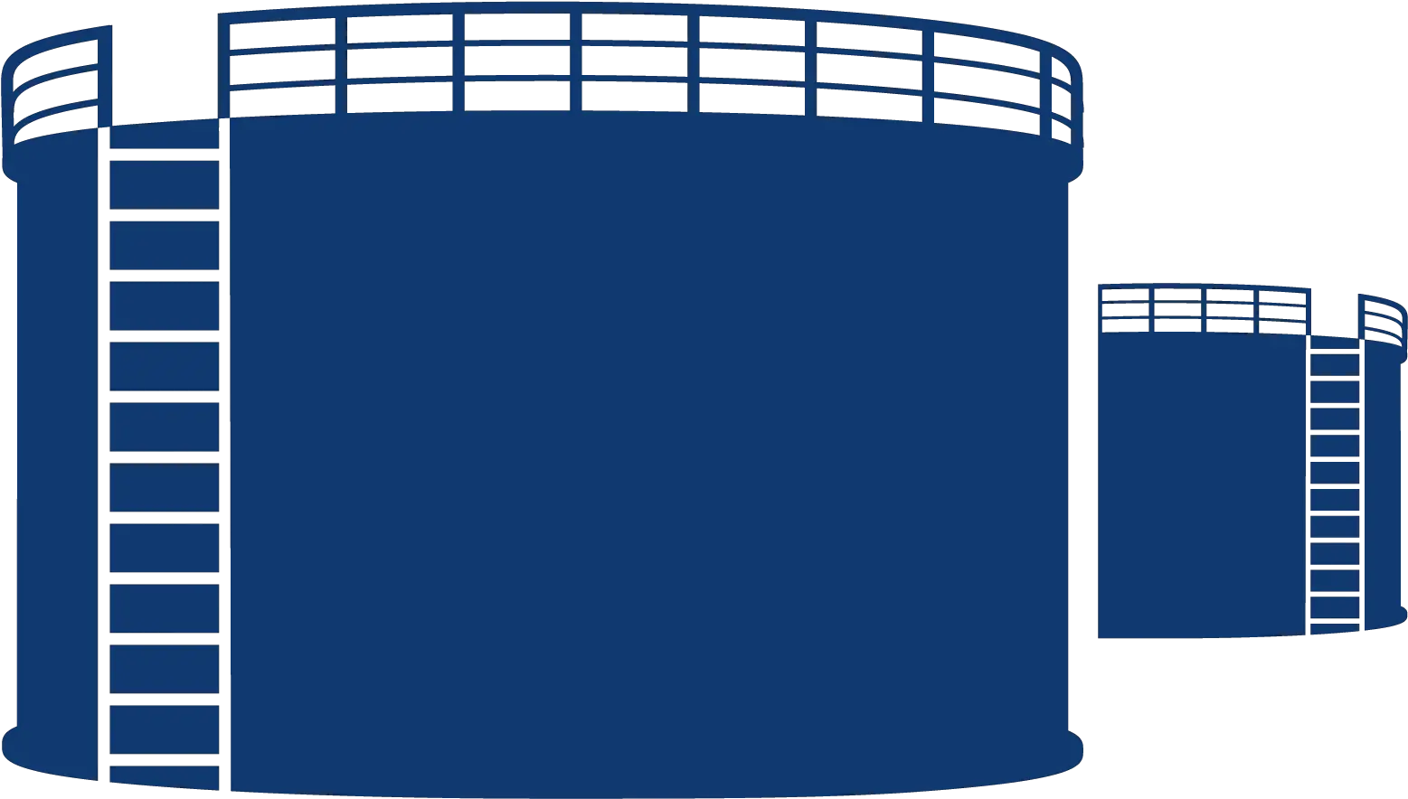 Oil Tank Icon In Blue Png