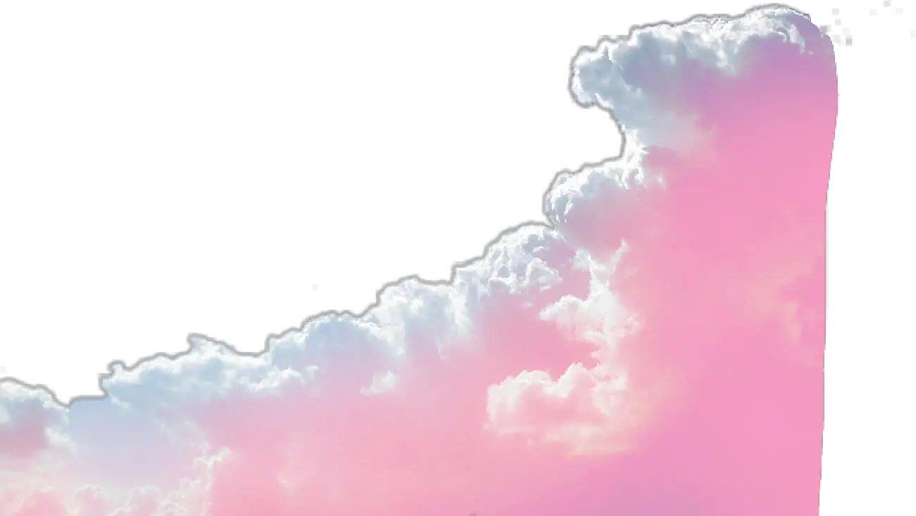 border edge pink aesthetic pastel clouds sky