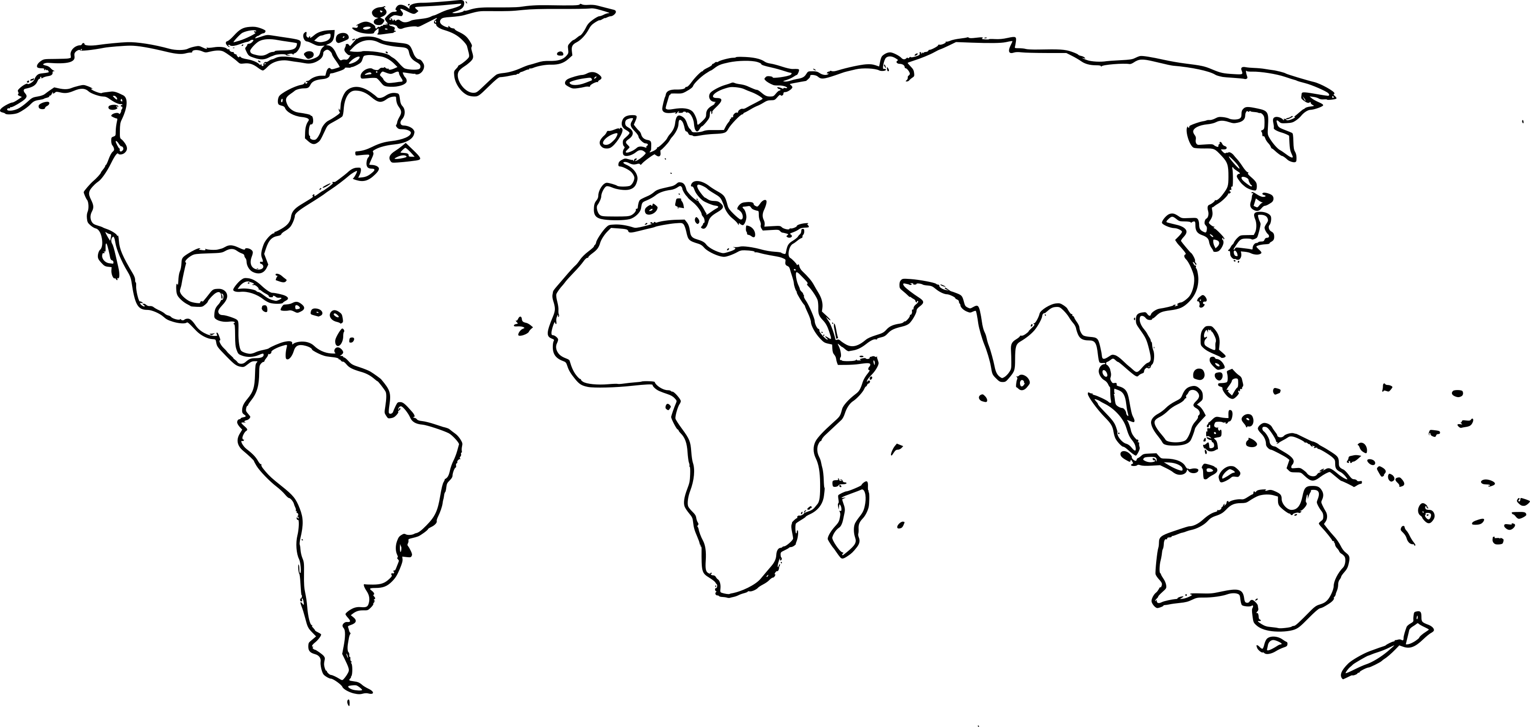 Ecoregion World Map Outline Png