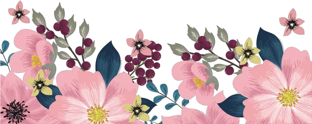 Transparent Flower Background Clipart Background Flower Border Design