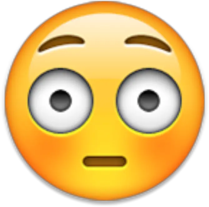 Shocked Blushing Emoji
