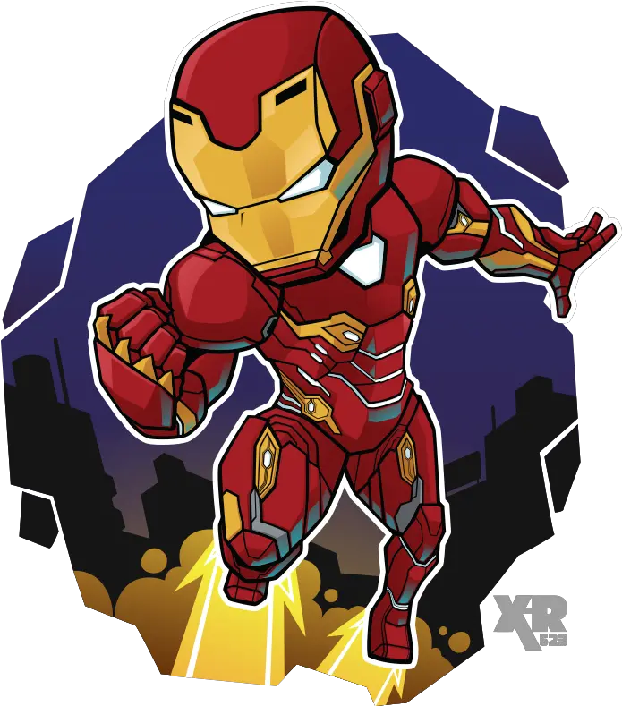 Avengers Clip Infinity War Cartoon Chibi Iron Man