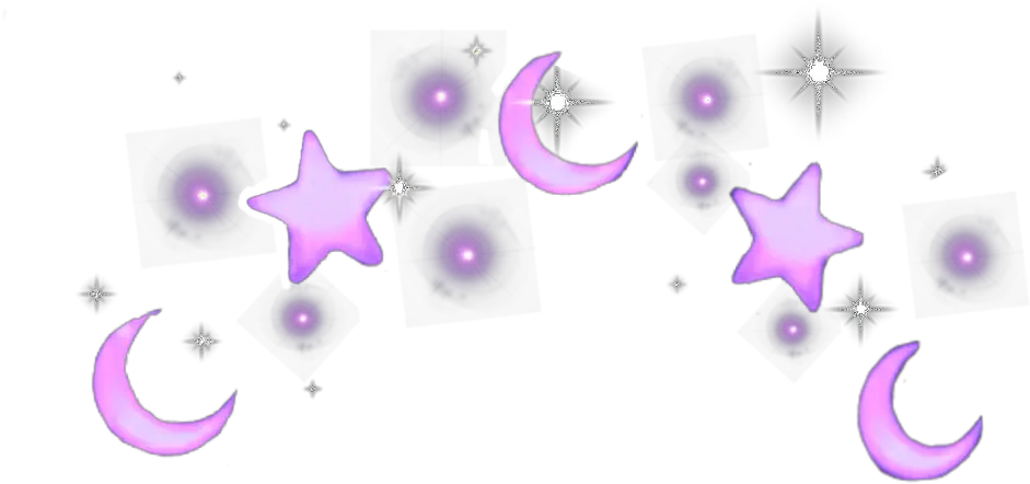 Crown Splash Moon Purple Stars Tumblr Transparent Purple Aesthetic Png