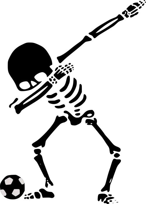Dabbing Skeleton Png