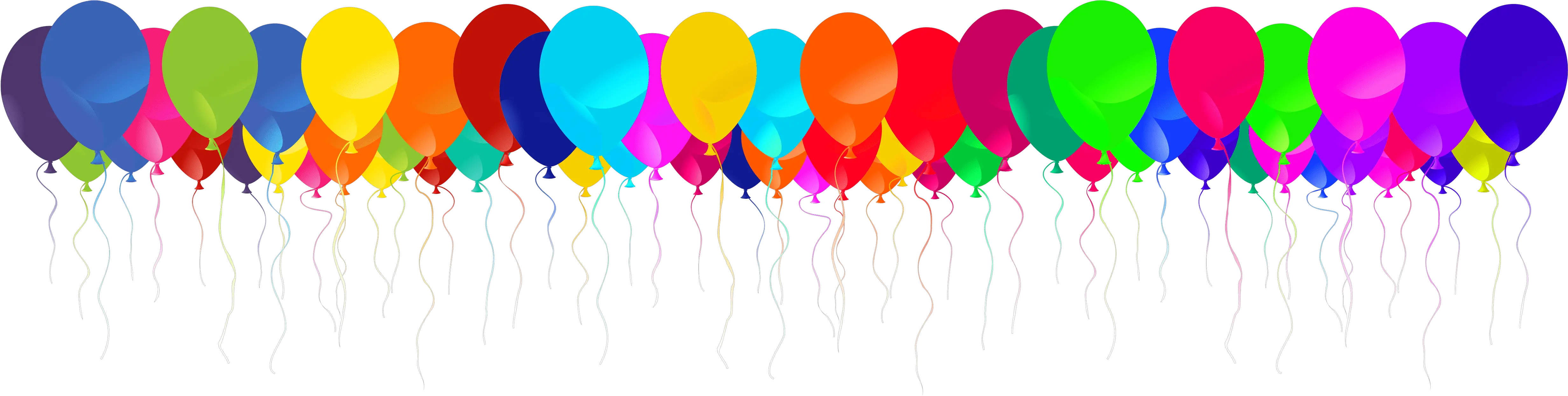 Line Of Balloons Png Clipart