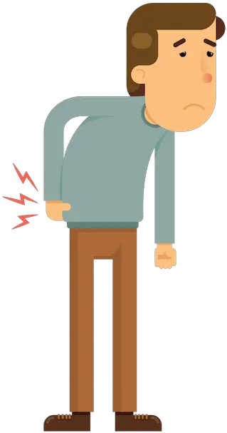 Back Or Backache Natural Back Pain Clipart Png