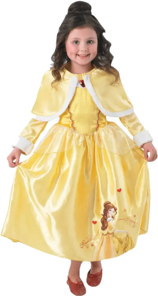 Child Disney Belle Costume With Cape Kids Fancy Dress Png