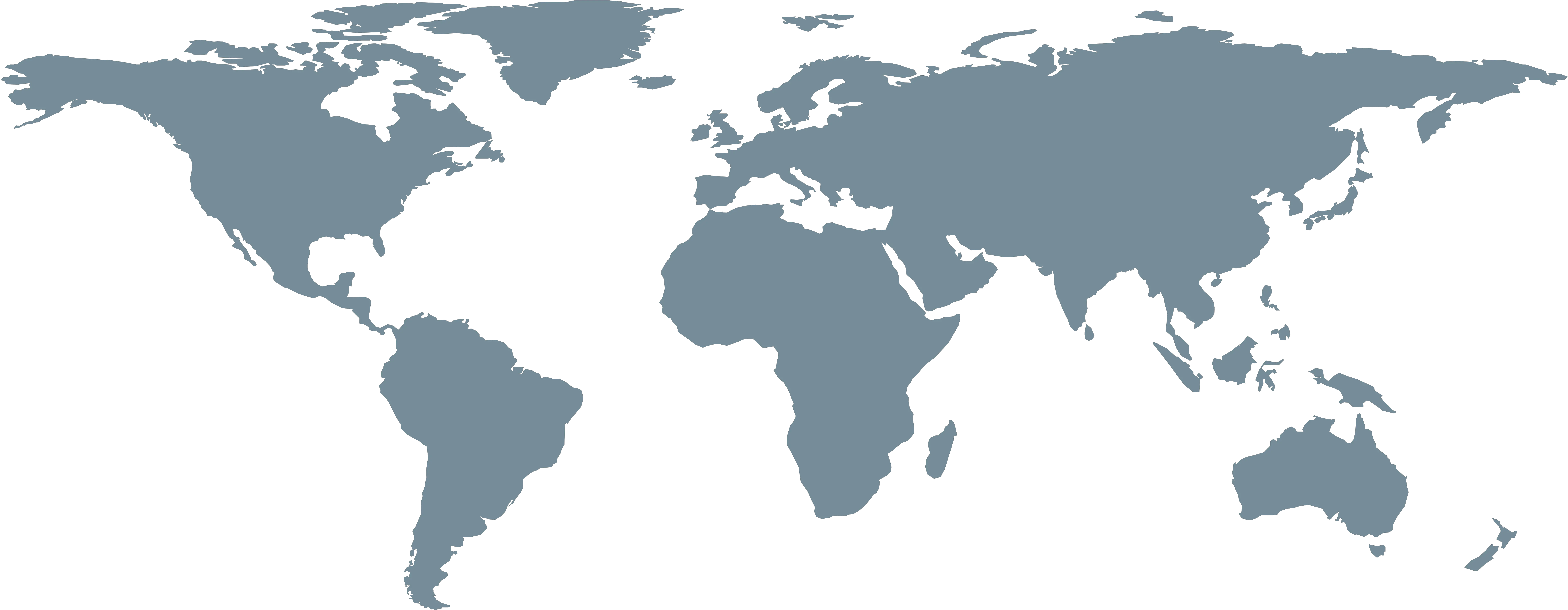 World Map Blue Png Minimal World Map Png