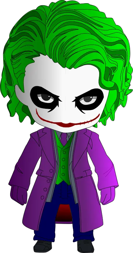 Heath Ledger Joker Chibi
