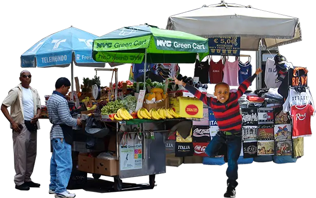 Png People In A Market
