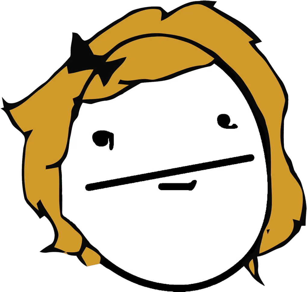 Derpina Troll Face Memes Of Tumblr Poker Face Girl Meme