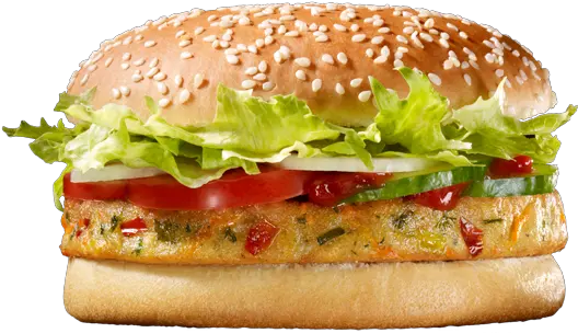 Veggie Burger Transparent