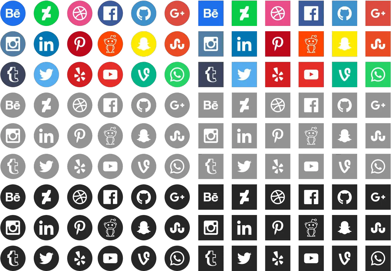 Vector Free Social Media Icons Social Media Icons Medium