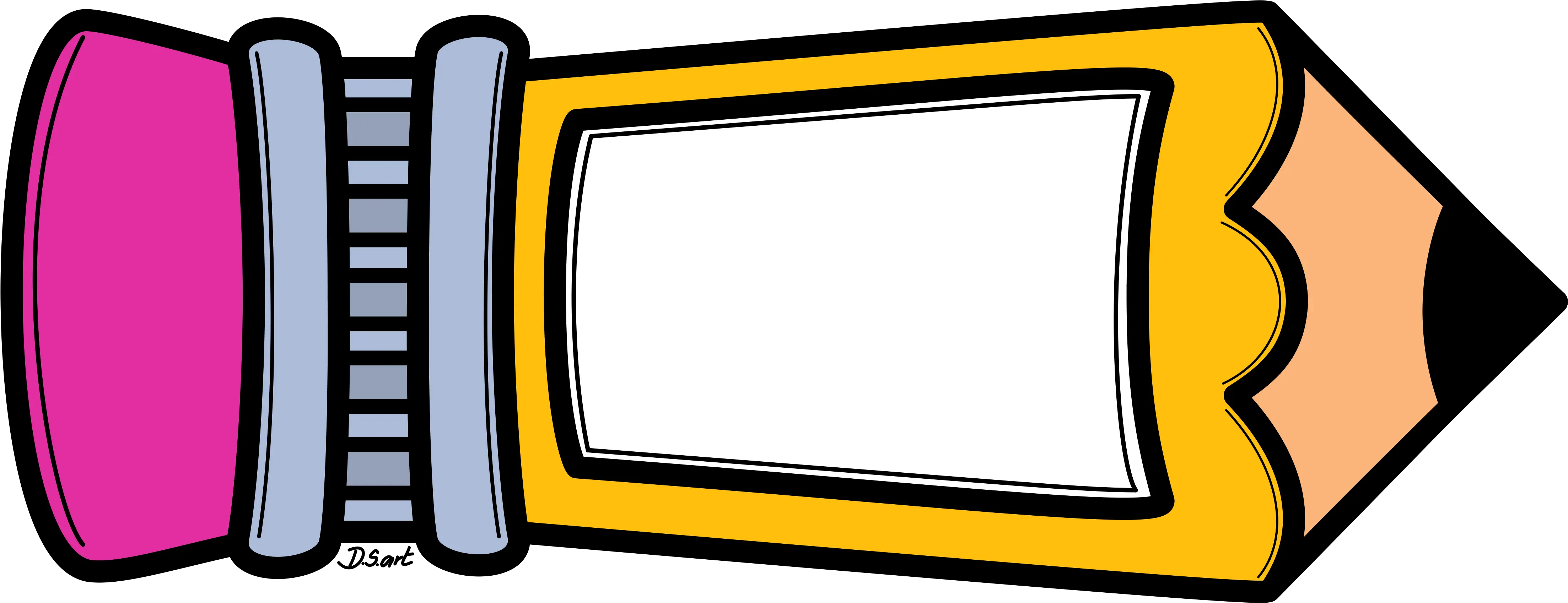 Crayon Clipart Name Tag School Label Clipart