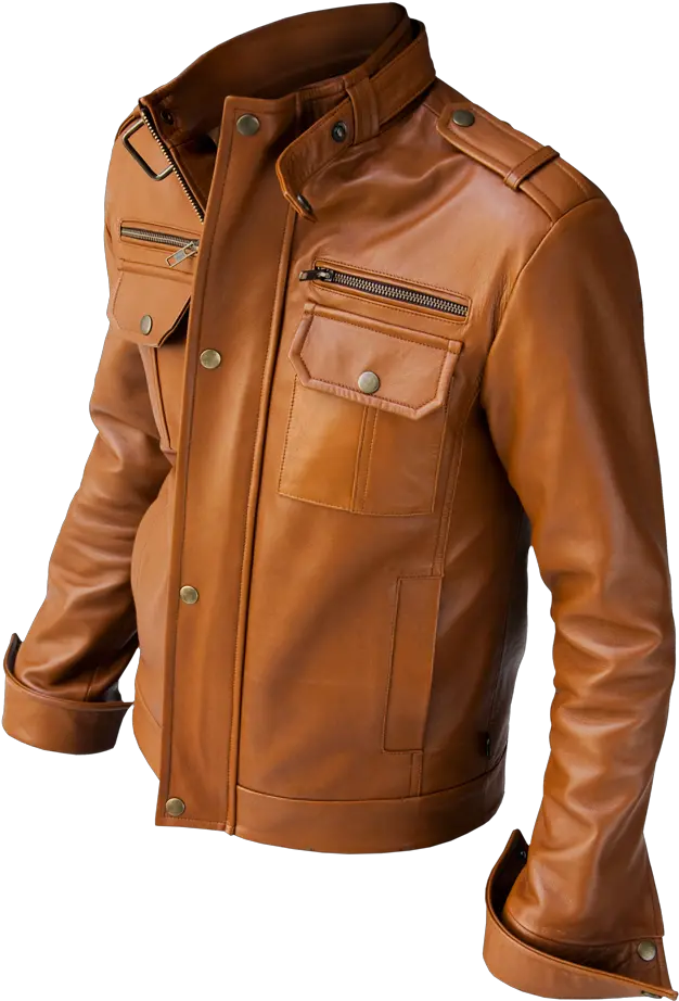 Biker Leather Jacket Png Transparent Image Jackets For Men Png