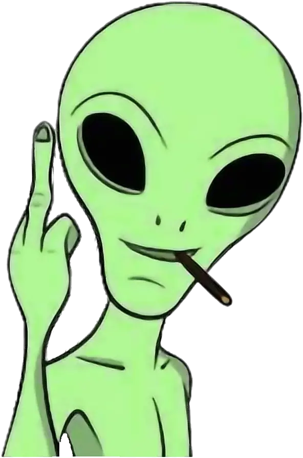 Tumblr Alien Green Fuck Alien Png