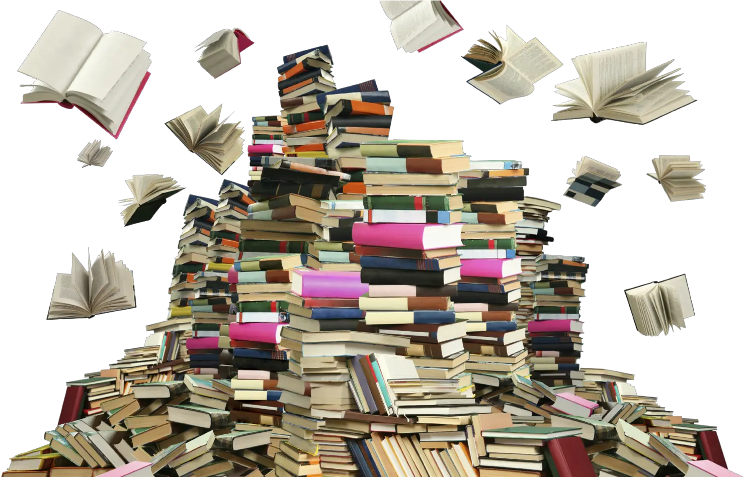 Books Png File Download Free Book Pile