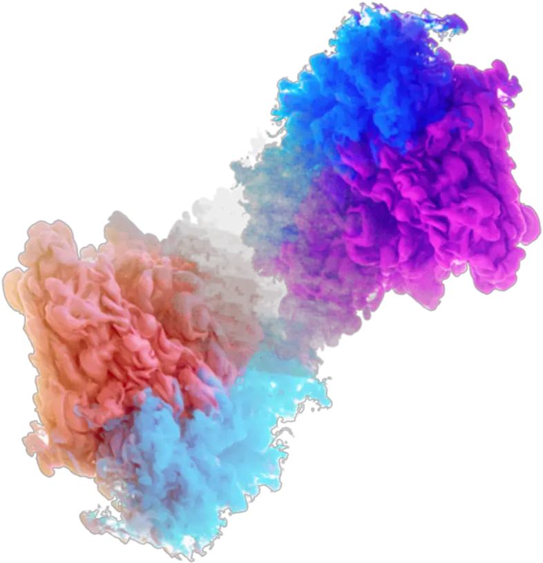 colourful rainbow multicolor blue orange purple Colorful Smoke Png Transparent